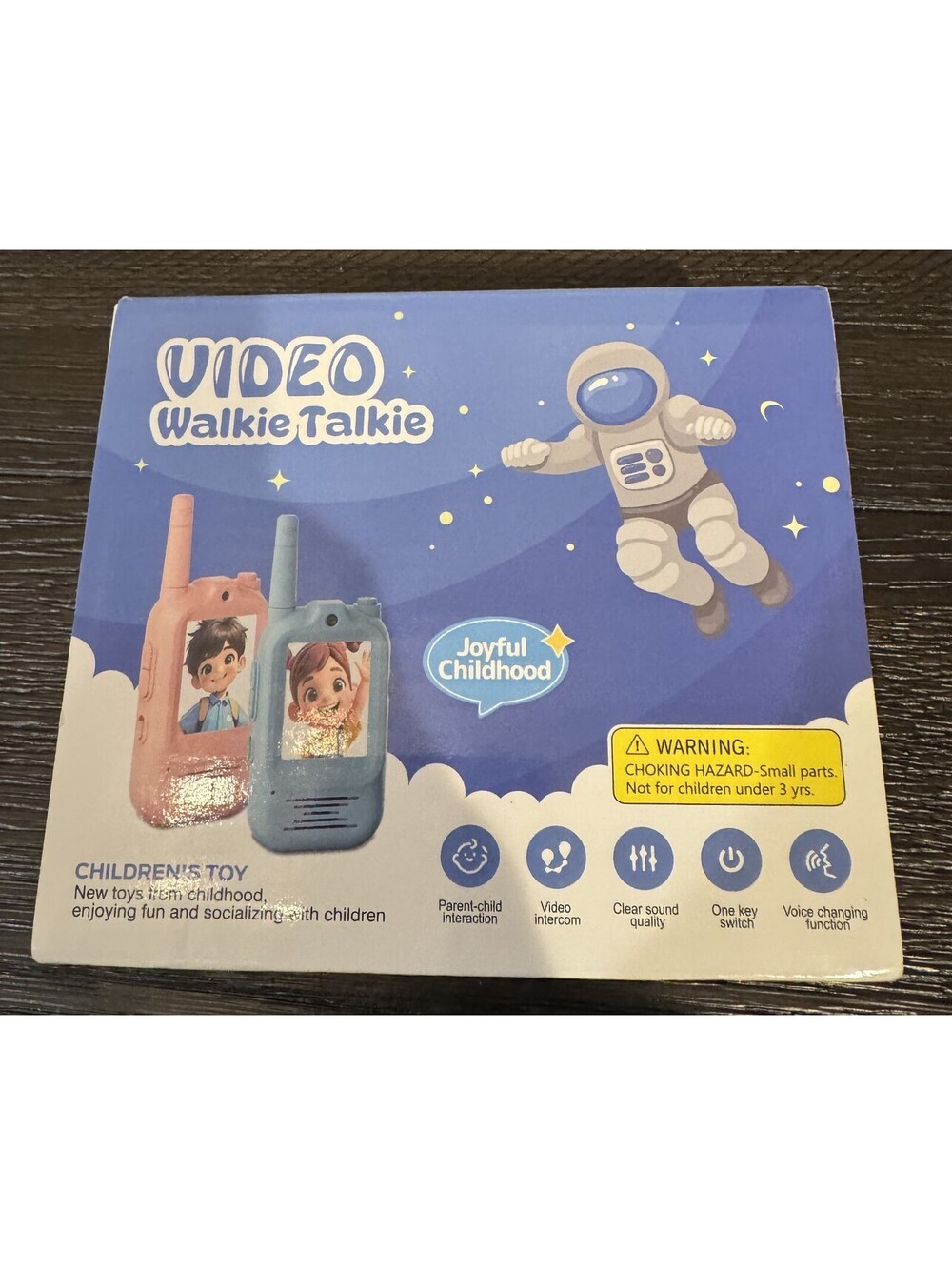 Video Walkie Talkies for Kids 2 Pack with Voice Changer 1000 Foot Range